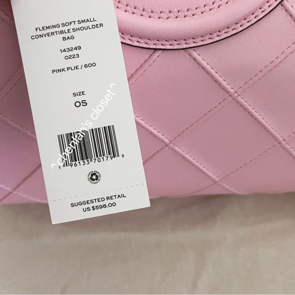 🌸NeW! Tory Burch SMALL FLEMING SOFT CONVERTIBLE SHOULDER BAG - Picture 15 of 16